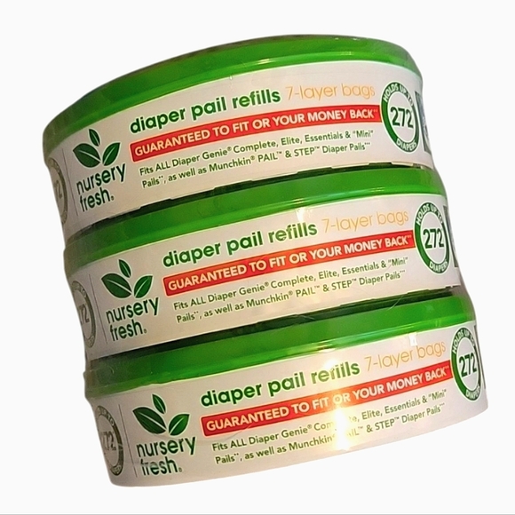 NEW Munchkin Nursery Fresh Refill Rings for Diaper Genie & Munchkin Diaper Pails - Picture 13 of 17